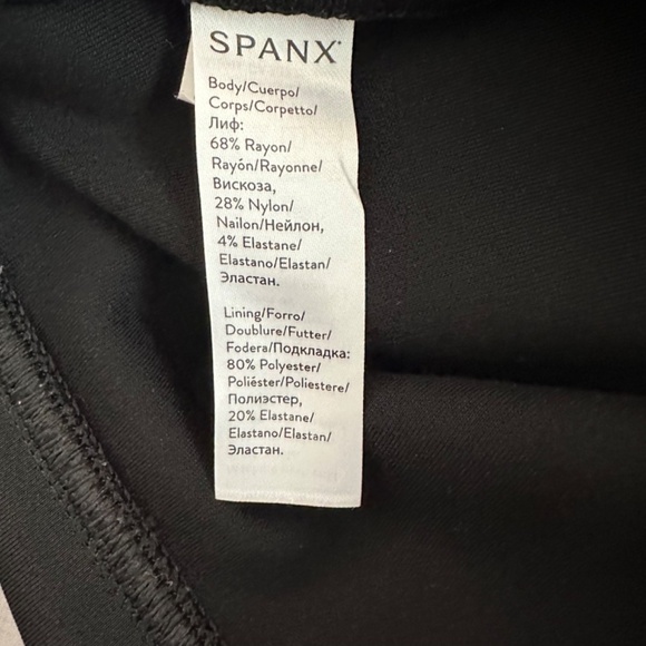 Spanx Ponte Ankle Leggings - 20264R Black M/M  Stretch High Waist Work Office - Picture 12 of 16